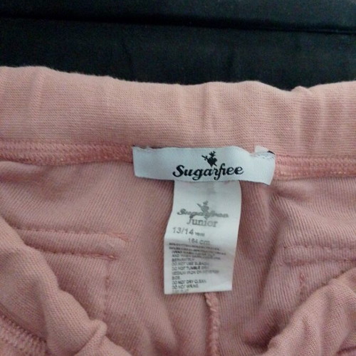 Girls' sportswear pants SugarFree like new, light apple color, size 164 cm