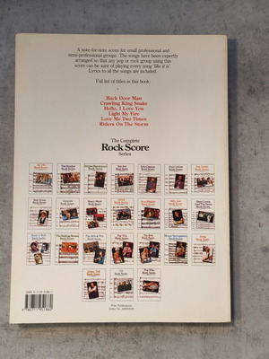The Doors Rock Score Sheet Music used, original 1995 print