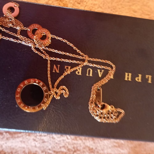 Beloved necklace chain 82 cm new, gold tone