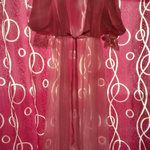 Satin robe new, pink, size L