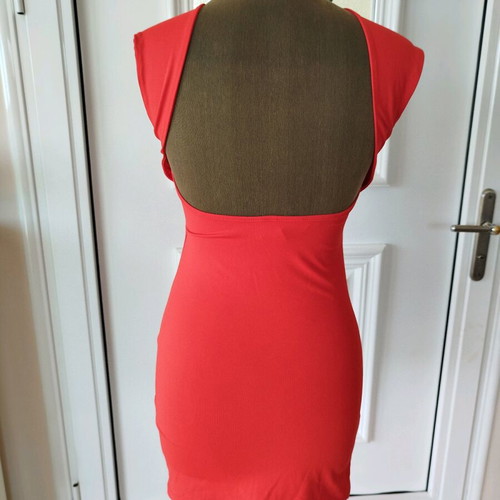 Shein dress red new, size S