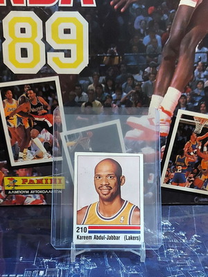Kareem Abdul Jabbar Panini NBA 1988-89 Sticker used