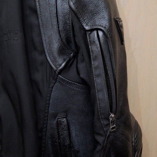 Rev'it leather motorcycle jacket size L refurbished