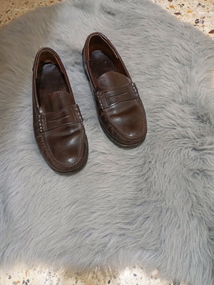 Sebago brown leather moccasins used, size 45