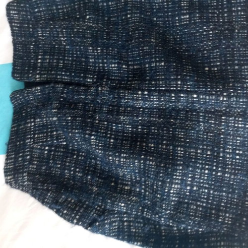 TARA JARMON wool skirt with angora like new, blue, Small