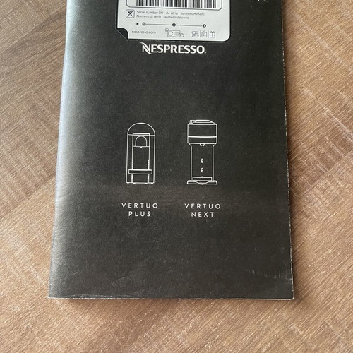 Nespresso Vertuo Plus Deluxe Black coffee machine with 8 capsules
