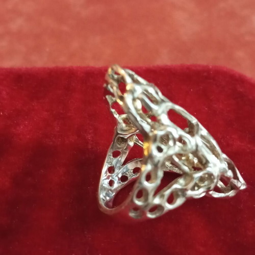 Lalaounis silver ring 925 vintage used, size 54