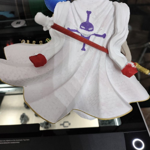 Pirate Whitebeard figure 3D printed in PLA 30 cm made to order