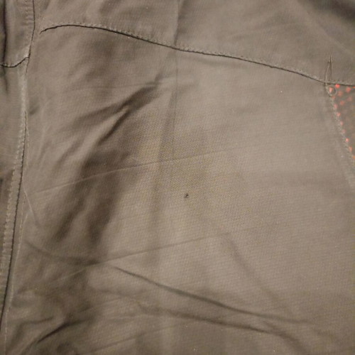 Nike Athletic Y2K Track Pants used, black with red swoosh logo