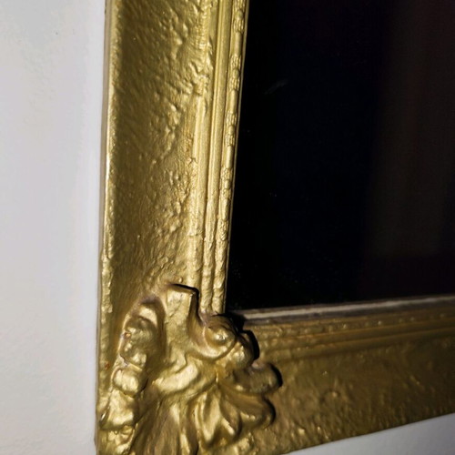 Wall mirror used with ornate gold antique frame