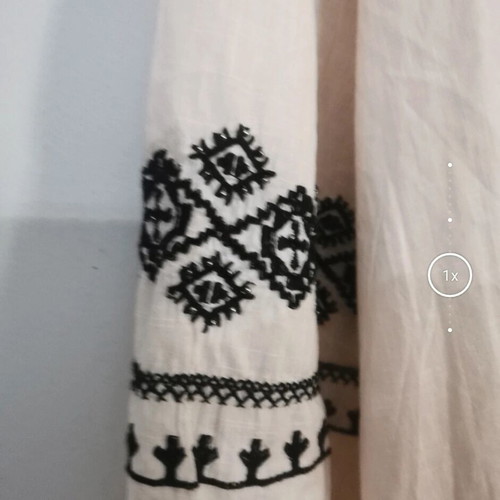 Zara dress with embroidery XL, 100% cotton, like new