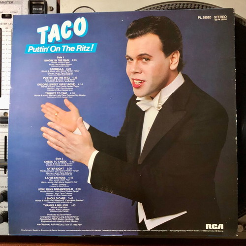 Taco Puttin' On The Ritz βινύλιο LP άλμπουμ μεταχειρισμένο, pop