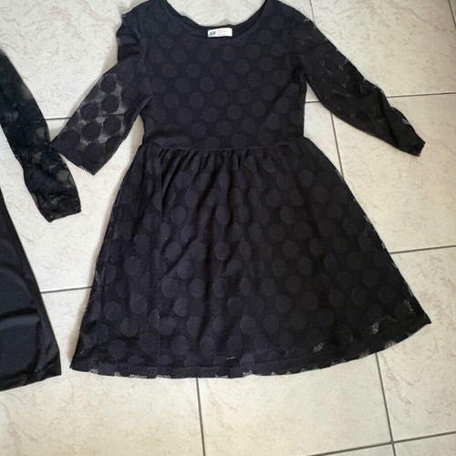 Set of 2 black dresses H&M like new, size 157/164cm (XS-S)