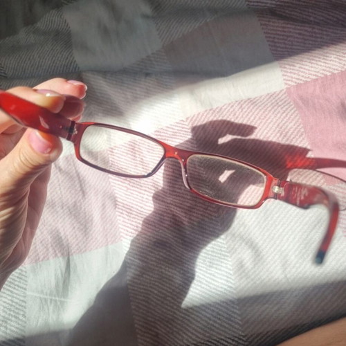Vintage Dior eyeglasses used, red with myopia lenses