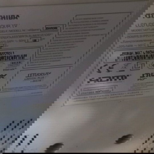 ΤΗΛΕΟΡΑΣΗ TOSHIBA 32 ΙΝΤΣΩΝ