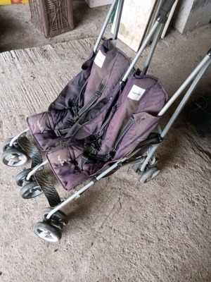 Baby stroller for two used