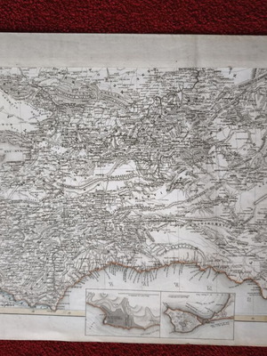 Vintage map of Asia Minor French edition used