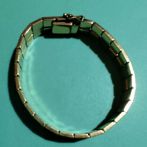 Vintage Amer KJ Rolled Gold Cuff Bracelet used