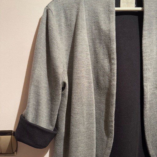 Zara gray jacket like new with rolled sleeves, size M