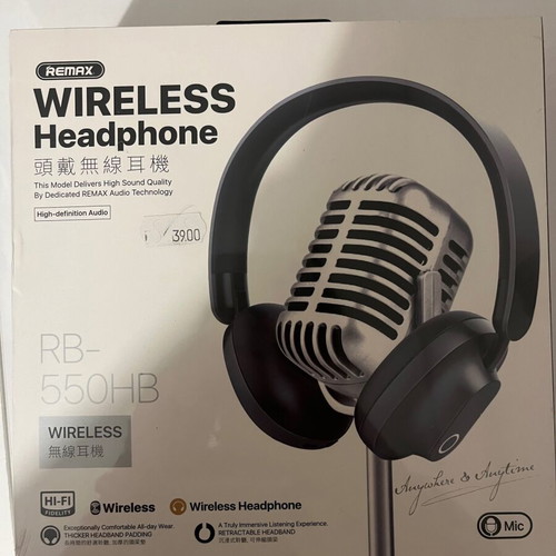 Bluetooth headphones Remax RB-550HB new