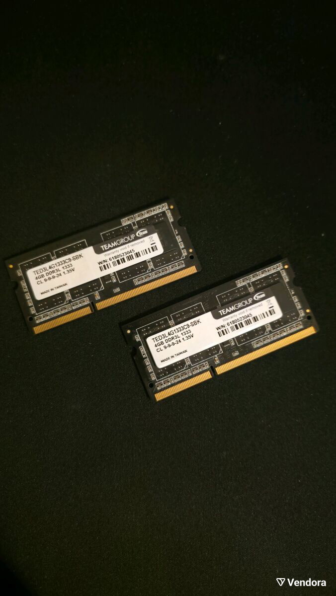 TeamGroup8GBDDR3RAMγιαlaptopσανκαινούργιες,1333MT/s4+4