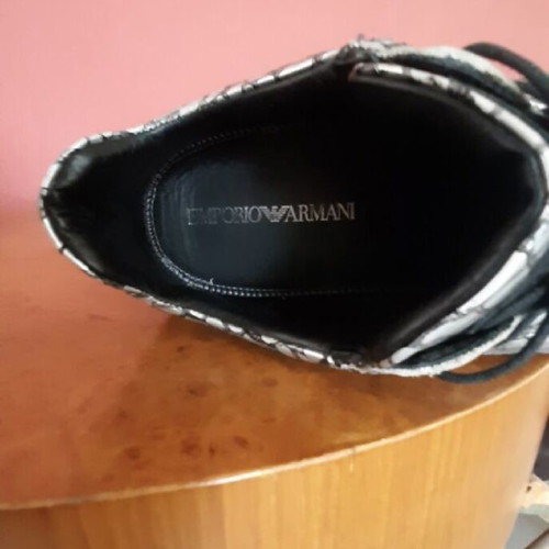 Emporio Armani silver scarponi shoes like new, size 45