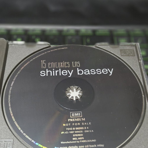 Shirley Bassey 15 Hits CD used, melodic romantic love songs