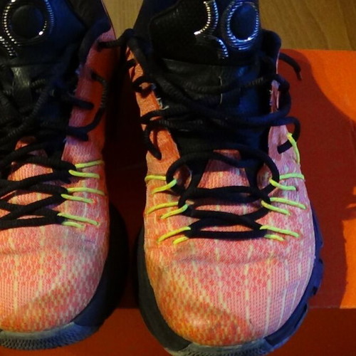 Nike KD 8 basketball shoes used, size 41, orange-black