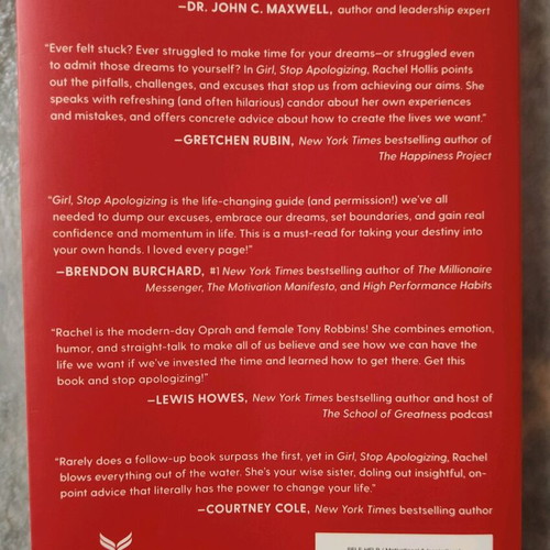 Rachel Hollis Girl, Stop Apologizing book like new