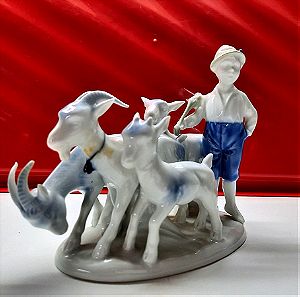 Πορσελάνινη διακοσμητική φιγούρα - Αγόρι βοσκός - Gerold Porcelain