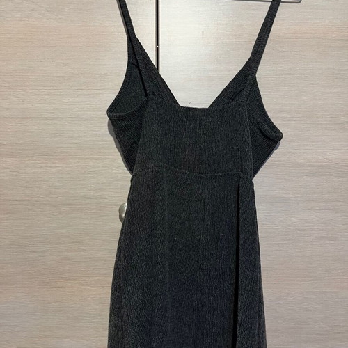 Sleeveless dress like new, dark gray, size S