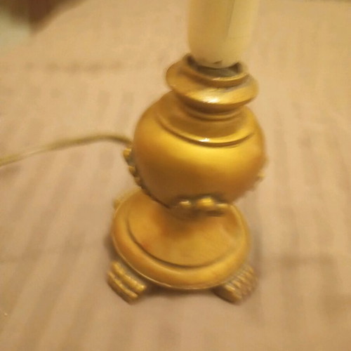 Mini lamp gold without shade like new