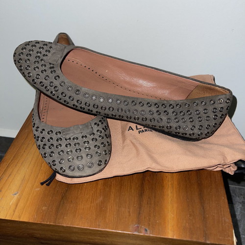 Alaia ballerinas slightly used, gray, size 38