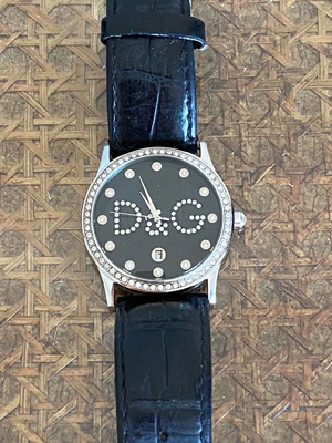 Ρολόι Dolce & Gabbana γυναικείο μεταχειρισμένο με δερμάτινο λουράκι