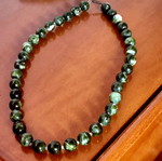 Seraphinite necklace with semi-precious stones