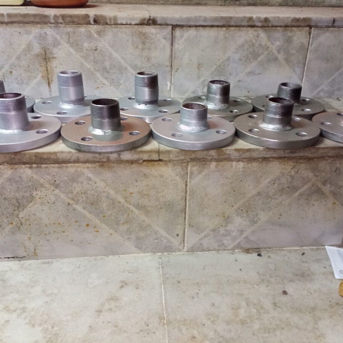 DIN 40 lathe flanges with 1 1/2 inch nipples, pack of 10