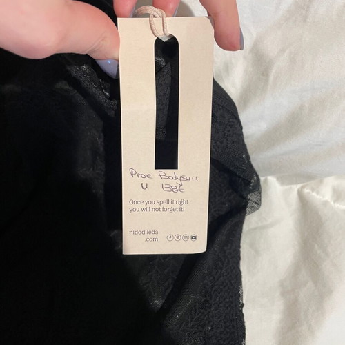 Nidodileda bodysuit new, black, size M