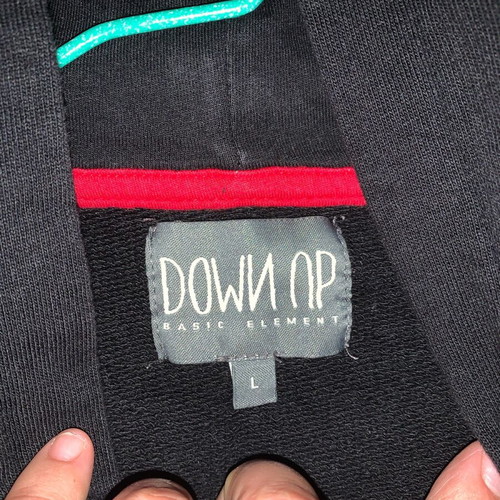Down Up hoodie size L black like new