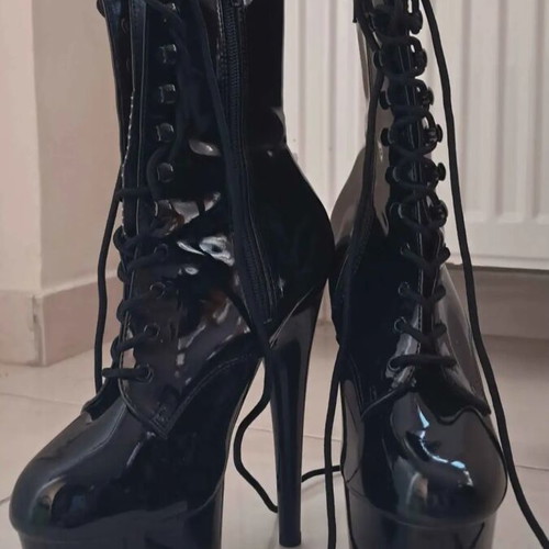 Adore 1020 pole dancing boots black size 37 new