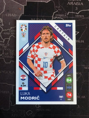 Topps Match Attax UEFA Euro 2024 Luka Modric card like new