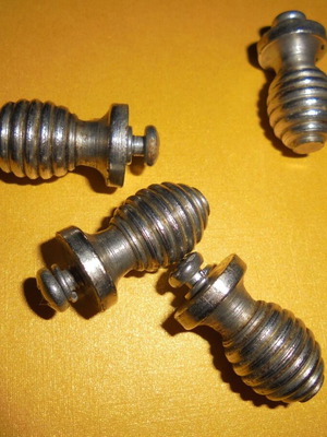 Small iron drawer knobs used, set of 4 pieces
