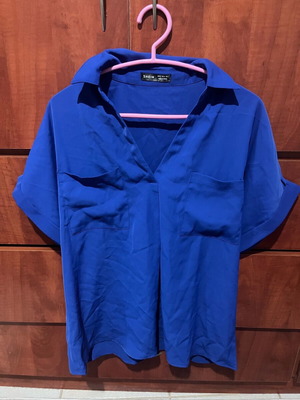 Blouse like new, blue, size S