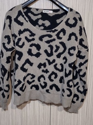 Pink Woman large sweater used, brown