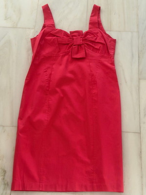Fidele dress red new with bow, size XL