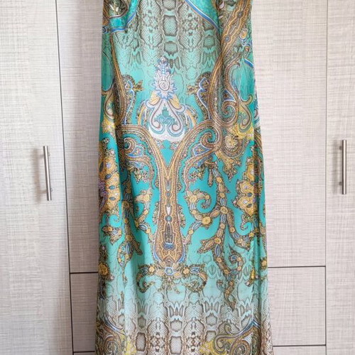 Long summer dress new multicolored, size XL