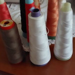Sewing threads used, assorted, pack