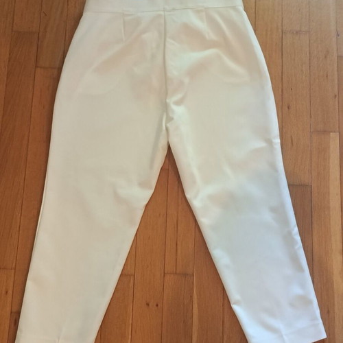 M&S Collection white fabric pants size 44 new