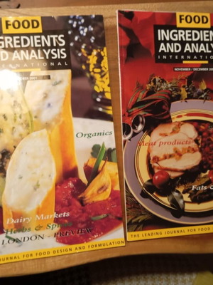 Περιοδικά Food Ingredients and Analysis και International Food Ingredients σαν καινούργια, πακέτο 3 τεμαχίων