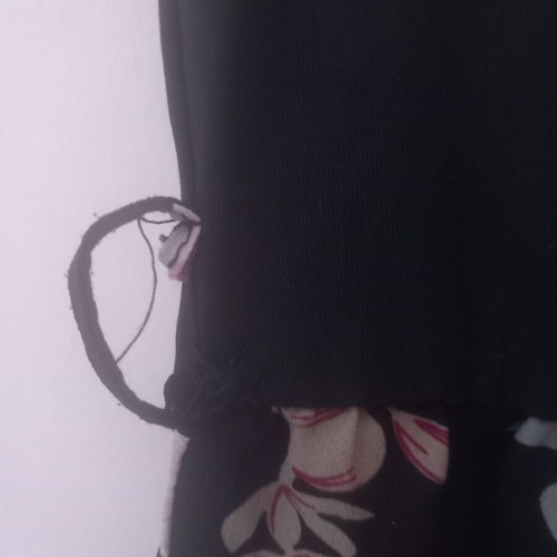 Shein women's jumpsuit like new, black top with floral bottom, size M