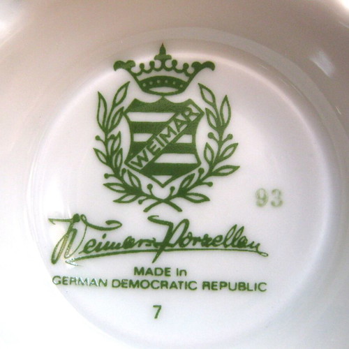 Weimar porcelain vase used